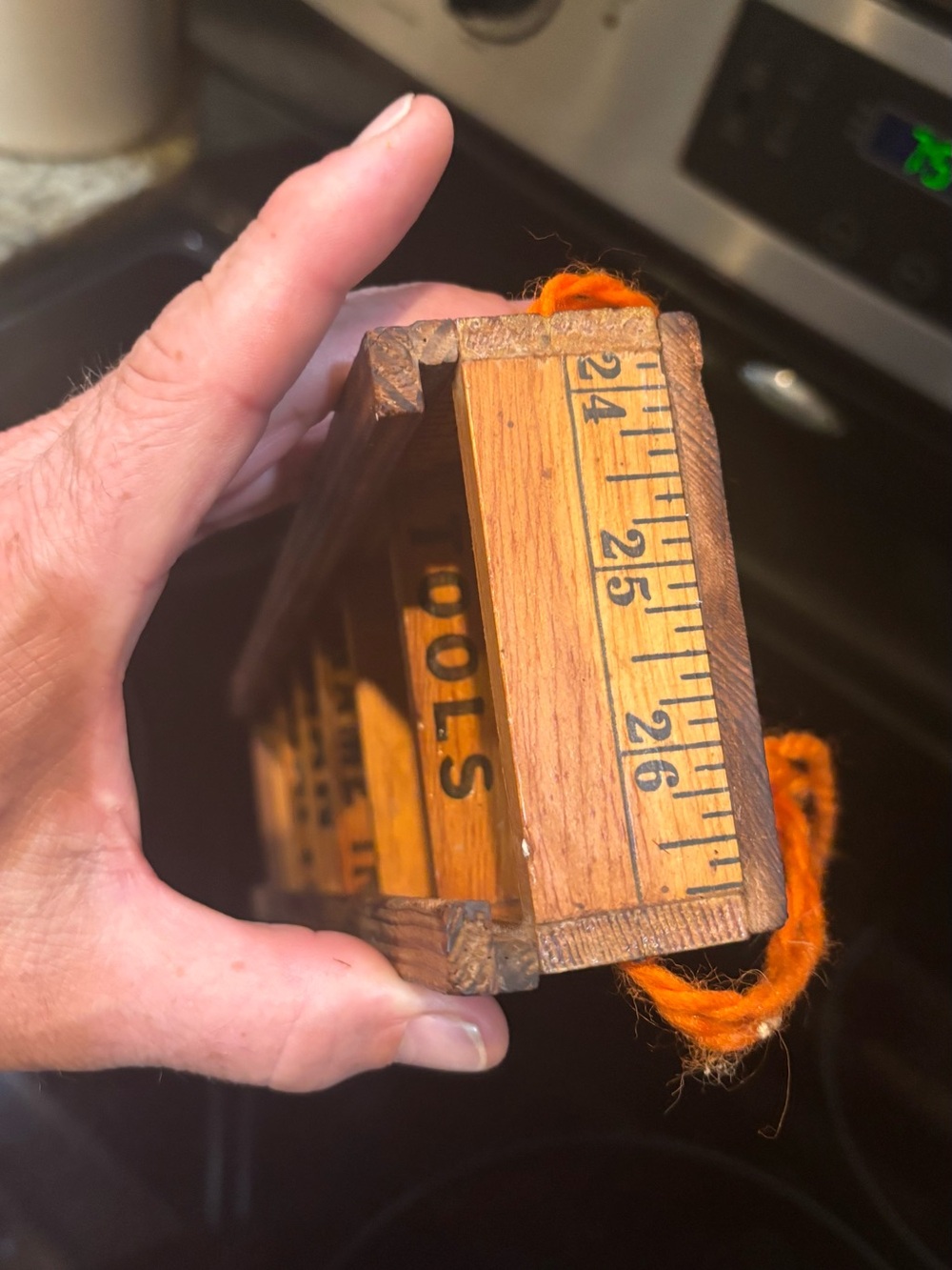 Vintage Craftsman Folding Ruler Handmade Display Shelf Folk Art - Picture 6 of 7